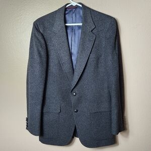Graham & Gunn Vintage Union Made 100% Camel Hair Charcoal Gray Overcoat-Size 42